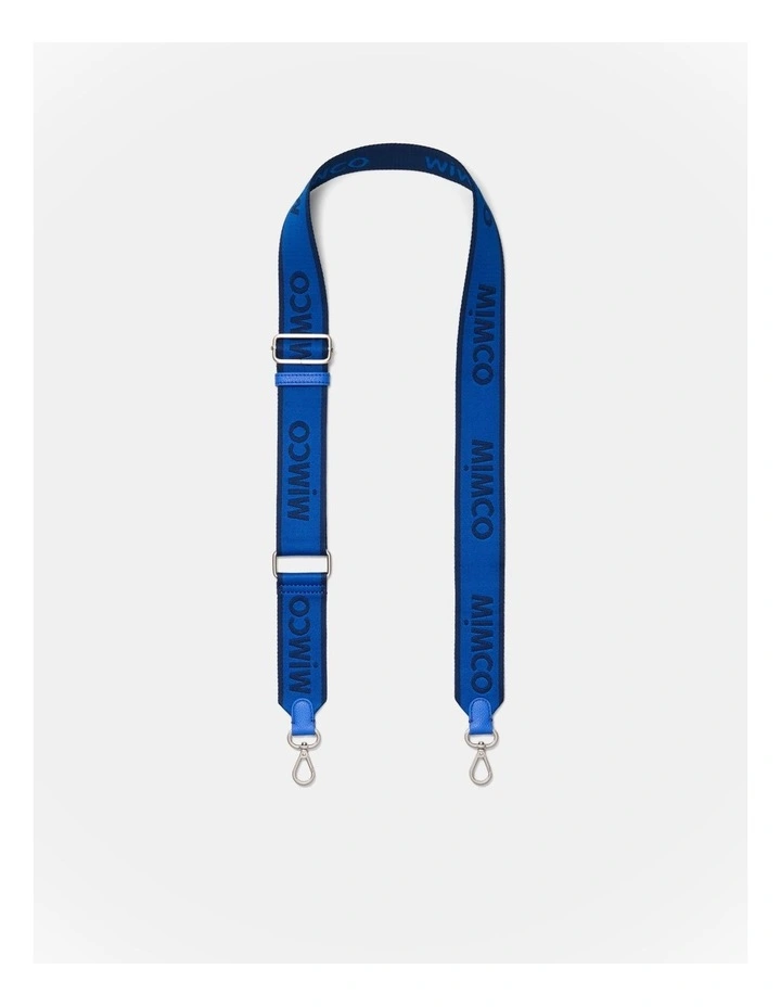 Stripe Webbing Bag Strap in Cobalt image 1