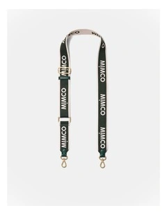Stripe Webbing Bag Strap in Thyme