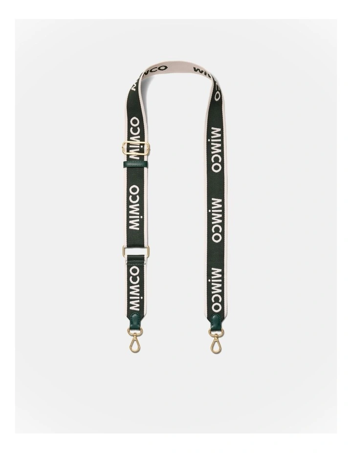 Stripe Webbing Bag Strap in Thyme image 1