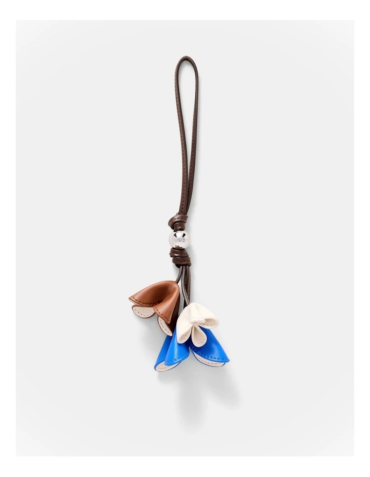 Trio Floral Charm in Cobalt image 1