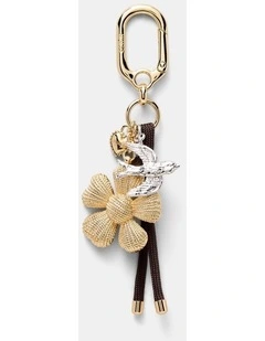 Daisy Drm Bag Charm in Gold Silver