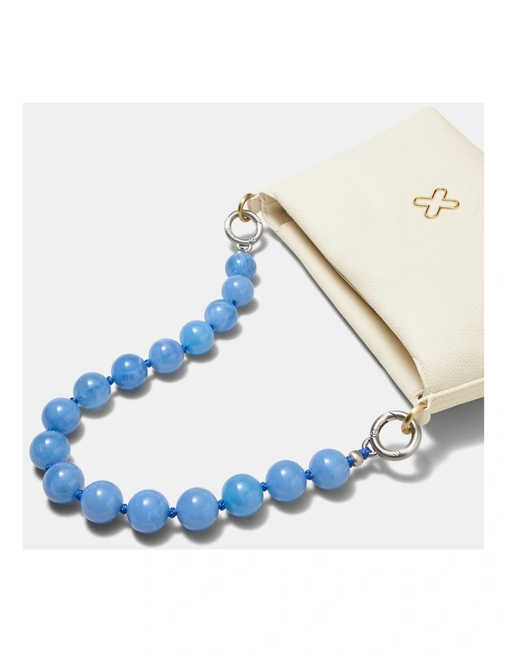 Lady M Bag Necklace in Cornflower Blue image 3