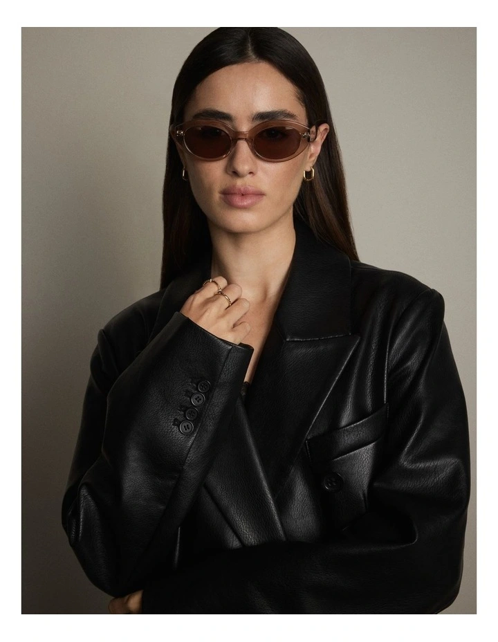 Giselle Sunglasses in Taupe image 4