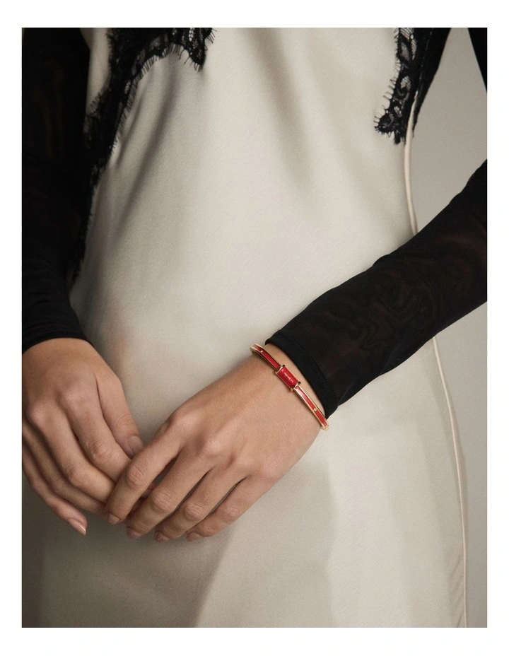 Enamour Bangle in Chilli Red image 2