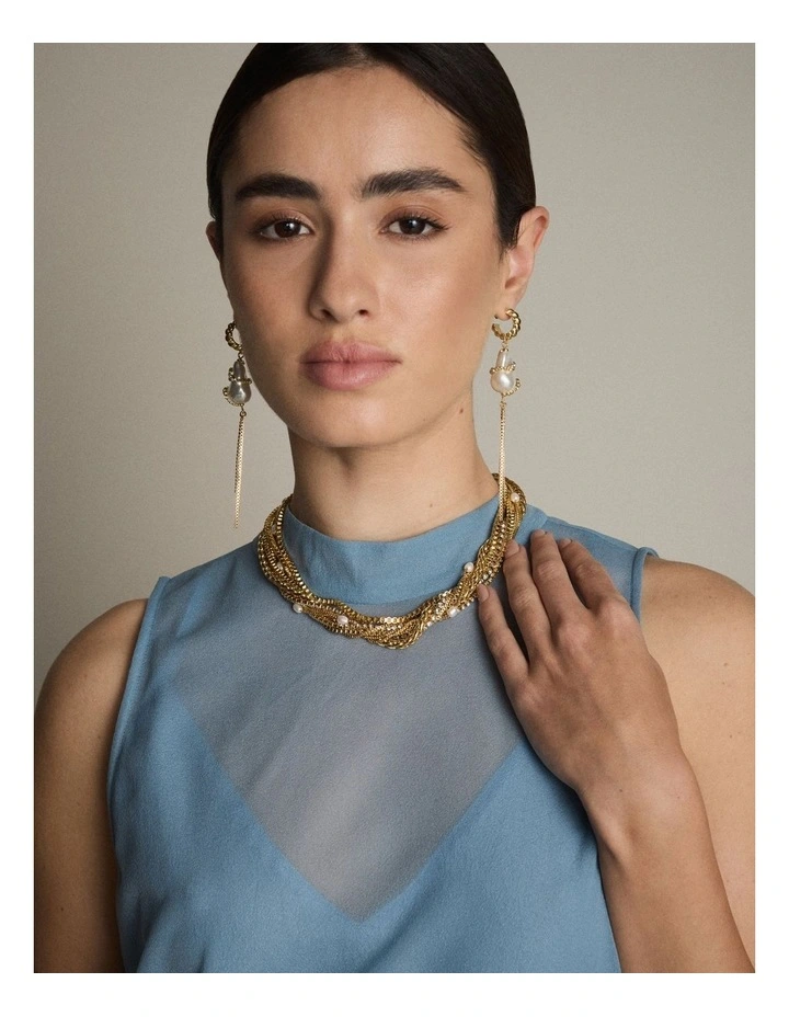 Enlace Necklace in Gold image 2