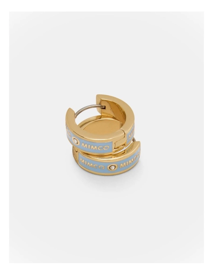 Enamour Huggie Earrings in Cornflower Blue image 3