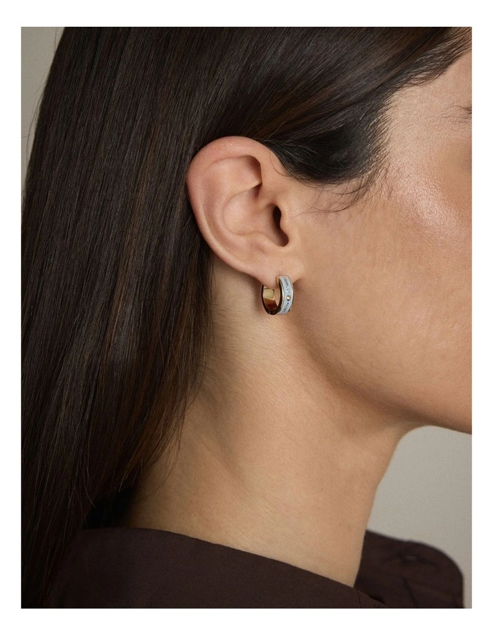 Enamour Huggie Earrings in Cornflower Blue image 4