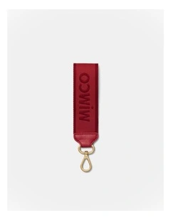Stripe Webbing Wrist Strap in Red