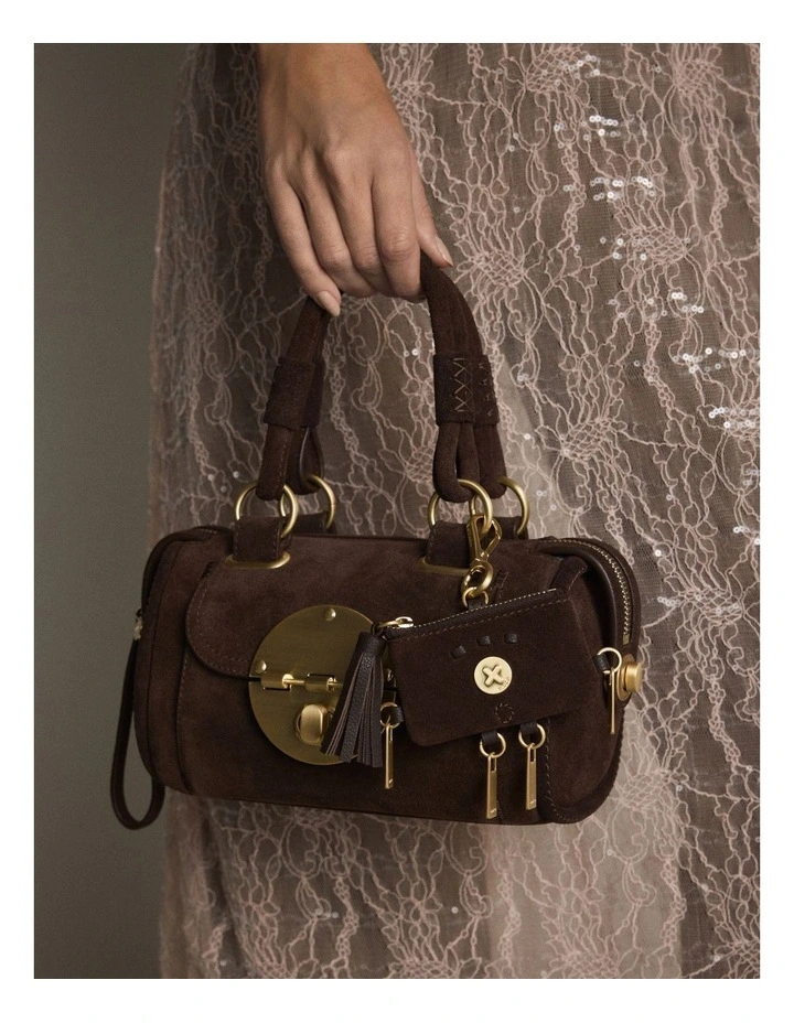 Uh Oh Mini Pouch Charm in Chocolate image 3