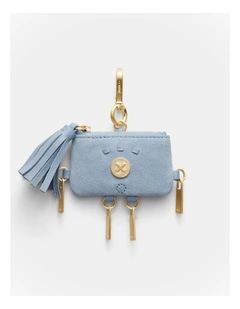 Uh Oh Mini Pouch Charm in Cornflower