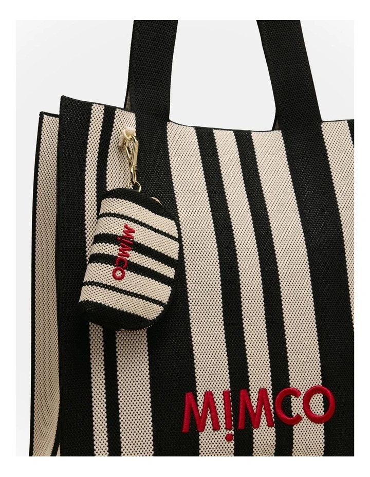 Blondie Coin Purse Charm in Black Stripe image 2