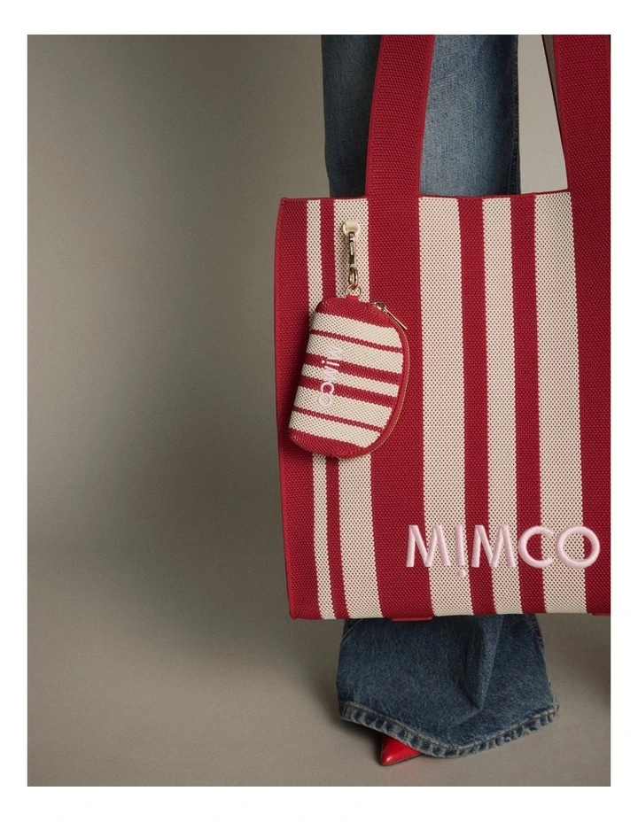 Blondie Coin Purse Charm in Red Stripe image 3