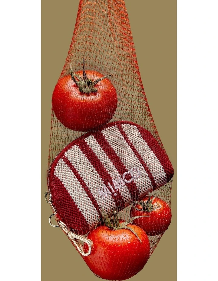 Blondie Coin Purse Charm in Red Stripe image 4