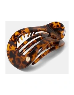 Marlow Flat Claw Clip Hair  in Tort