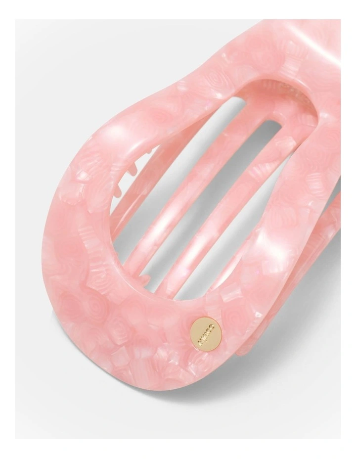 Marlow Flat Claw Clip Hair in Pink image 3