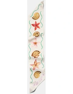 Oleander Thin Scarf Hair  in Multicolour
