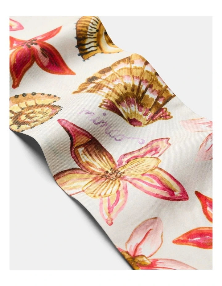 Oleander Thin Scarf Hair  in Multicolour image 4