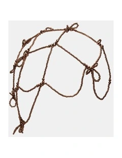 Azealia Bead Hat Hair  in Chocolate
