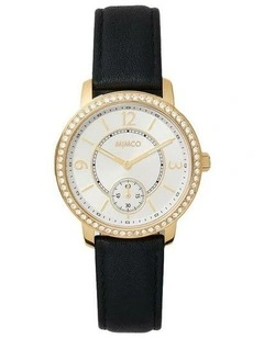 Momentum Leather Watch Watch  in Black