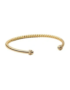 Hali Open Bangle Wrist  in Gold