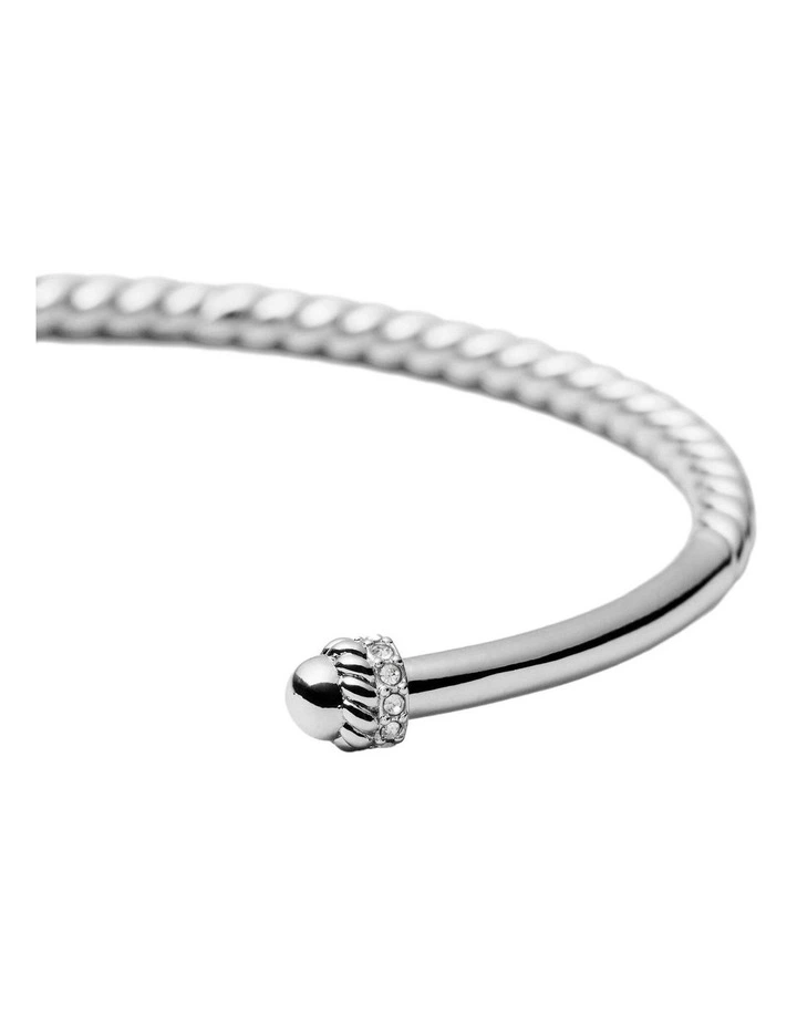 Hali Open Bangle Wrist  in Silver image 3