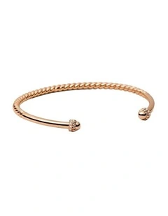 Hali Open Bangle Wrist in Rose Gold