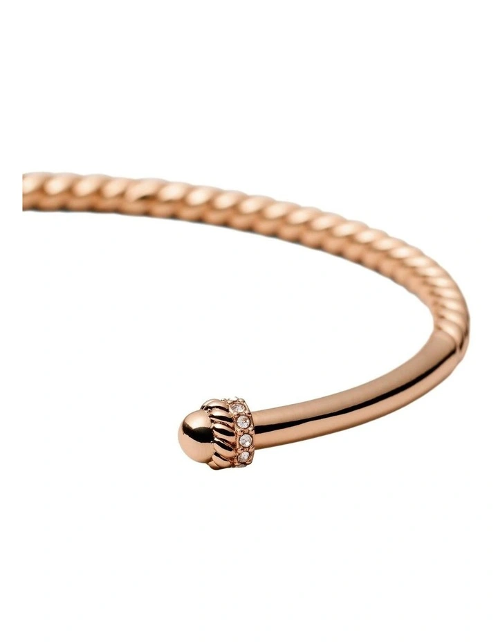 Hali Open Bangle Wrist in Rose Gold image 3