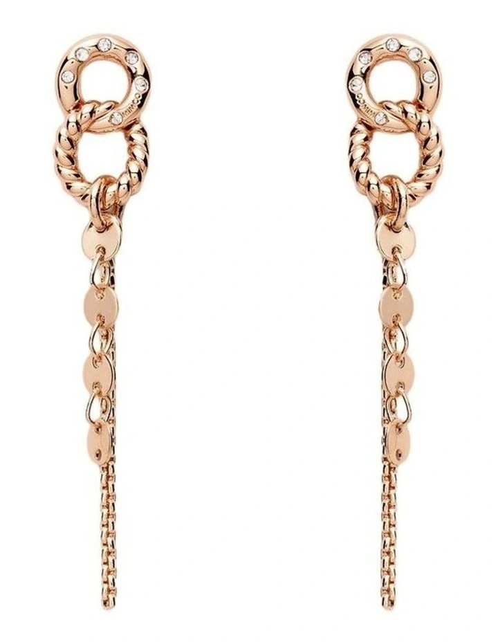 Lumi Drop Earrings Ear  in Rose Gold image 1