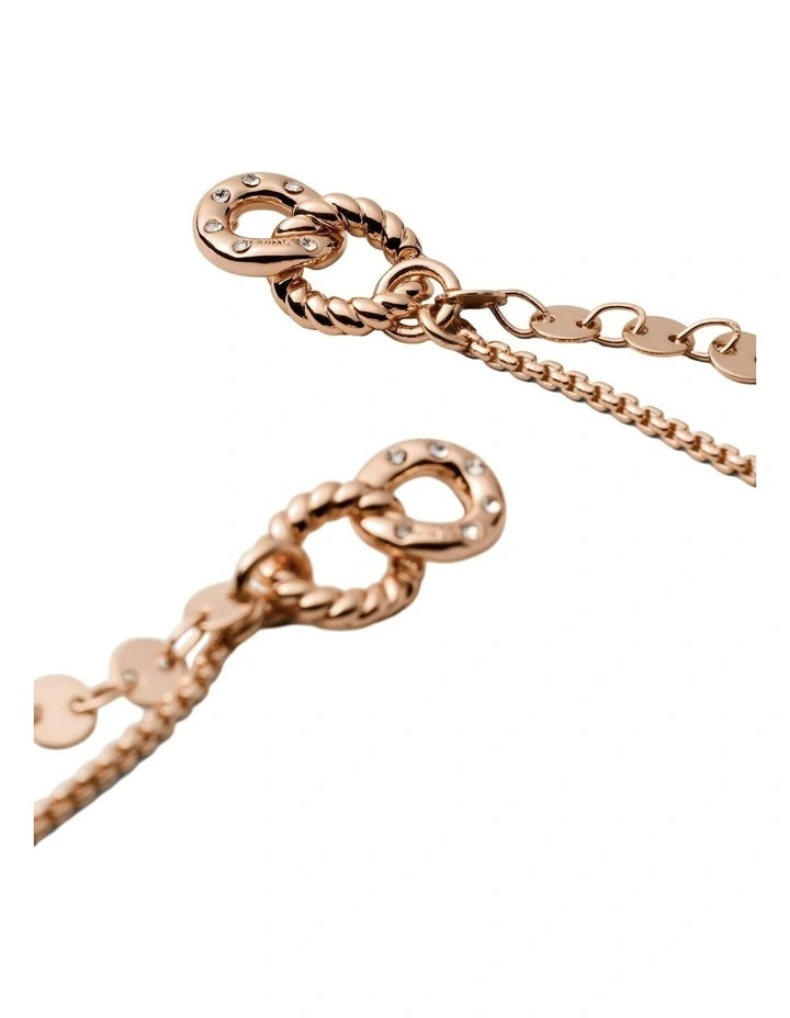 Lumi Drop Earrings Ear  in Rose Gold image 3