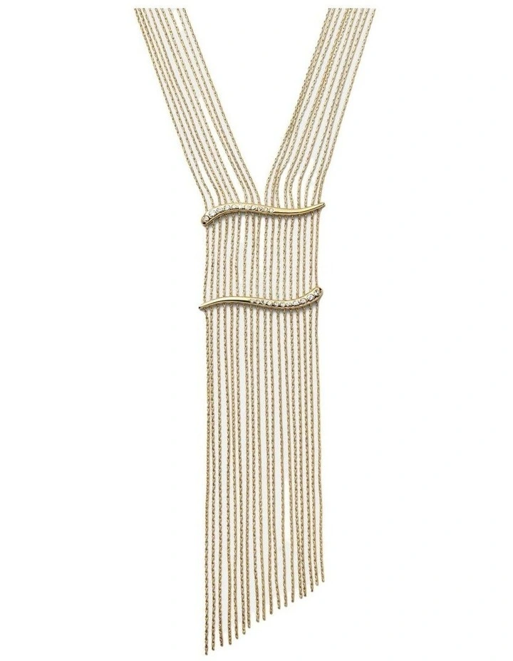 Sway Necklace Neck  in Gold image 1