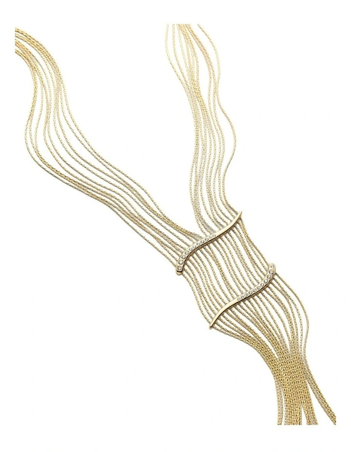 Sway Necklace Neck  in Gold image 3