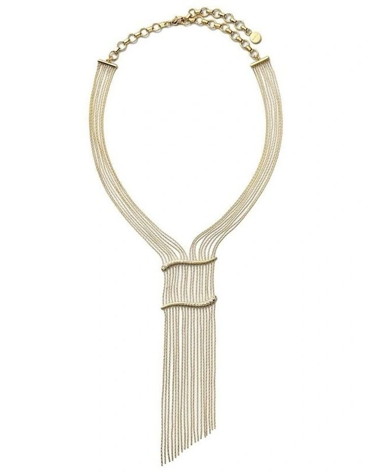 Sway Necklace Neck  in Gold image 4