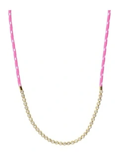 Pacifica Necklace Neck  in Fuchsia