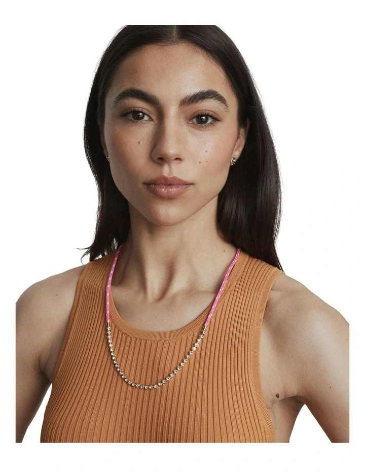 Pacifica Necklace Neck  in Fuchsia image 5
