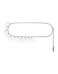 Sway Tassel Belt Neck in Silver
