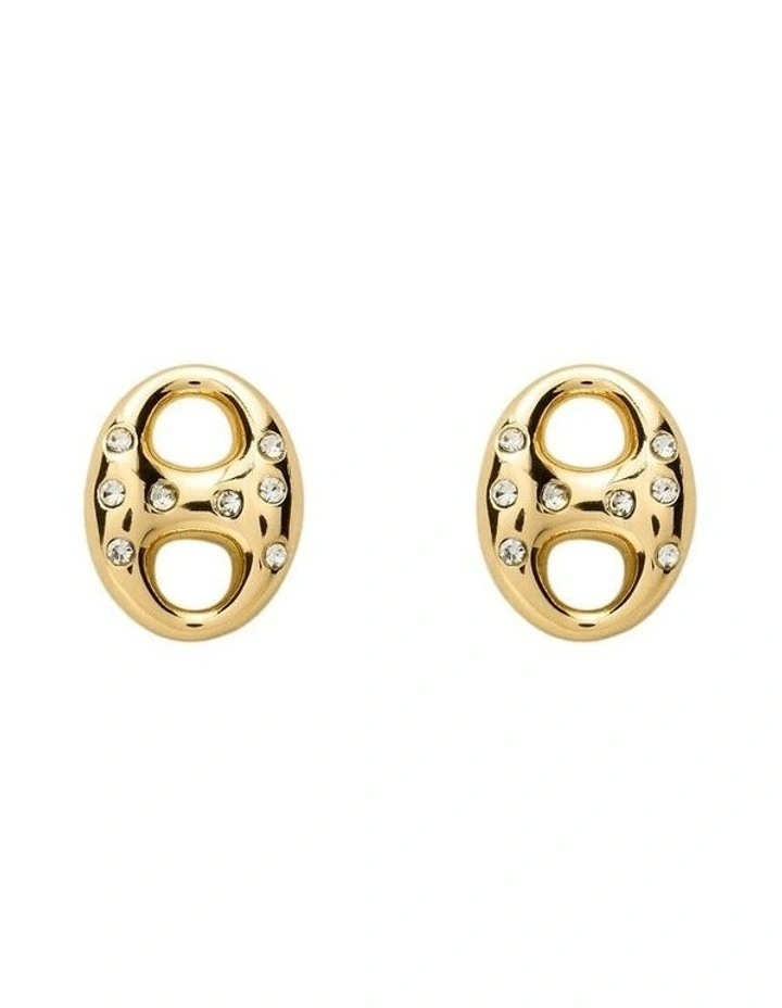 Marina Stud Earrings Ear in Gold image 1