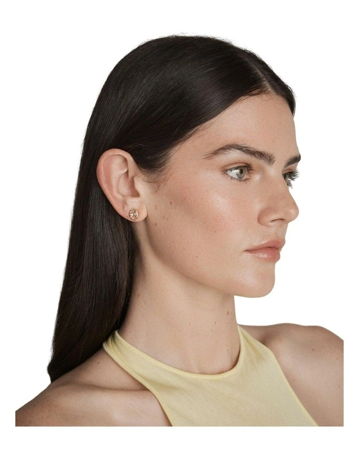 Marina Stud Earrings Ear in Gold image 2