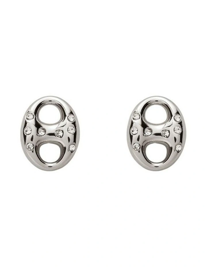 Marina Stud Earrings Ear in Silver image 1