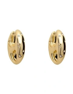 Marina Huggie Earrings Ear  in Gold