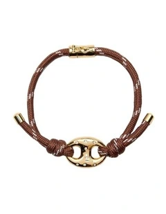 Marina Cord Bracelet Wrist  in Chocolate