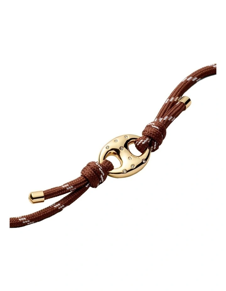Marina Cord Bracelet Wrist in Chocolate image 3