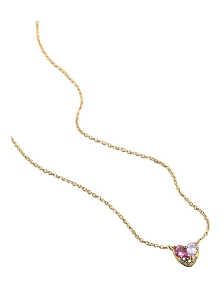 Esme 925 Sterling Silver Pendant Necklace Neck in Multicolour image 3