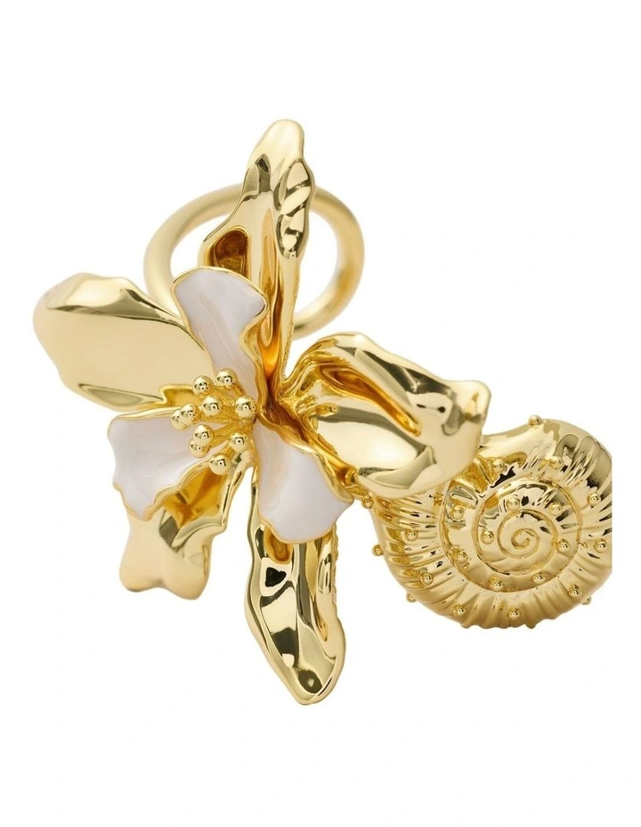 Oleander Cuff Bangle Wrist  in Off White image 3