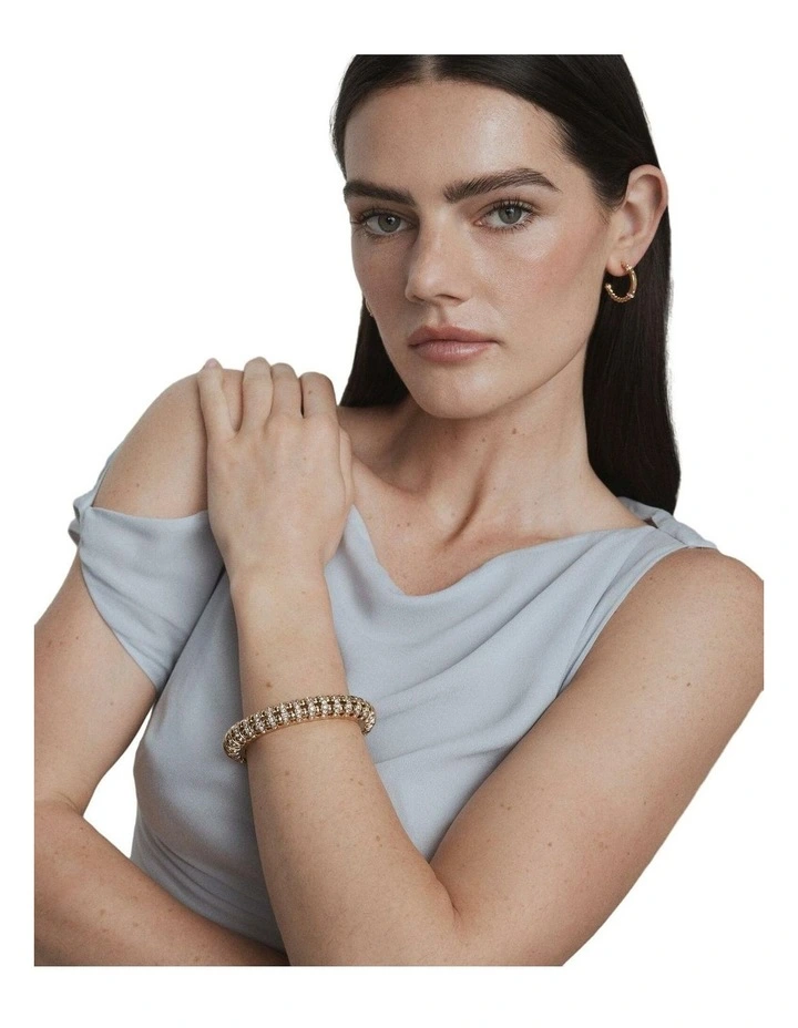Sun Drift Cuff Bangle Wrist  in Gold image 3