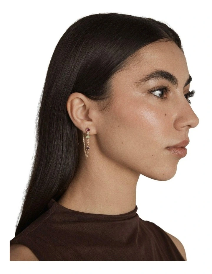 Refina Drop Earrings Ear  in Multicolour image 2