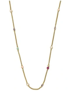 Refina Long Necklace Neck  in Multicolour