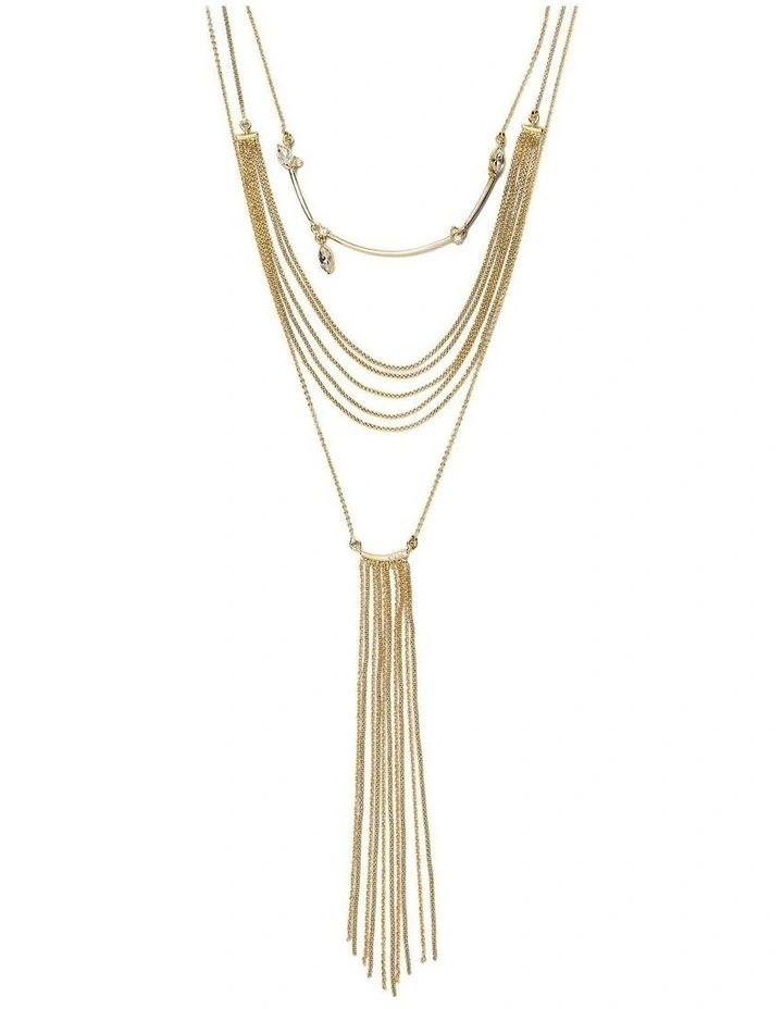 Sway Neck Trio Necklace Neck in Gold image 1