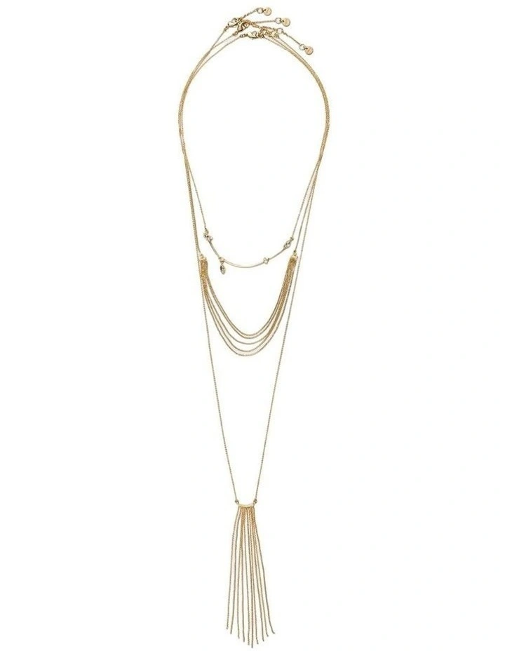 Sway Neck Trio Necklace Neck in Gold image 5