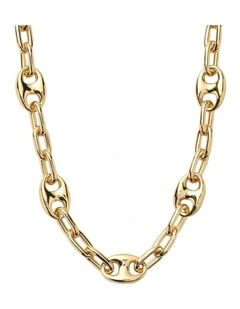 Marina Chain Necklace Neck  in Gold
