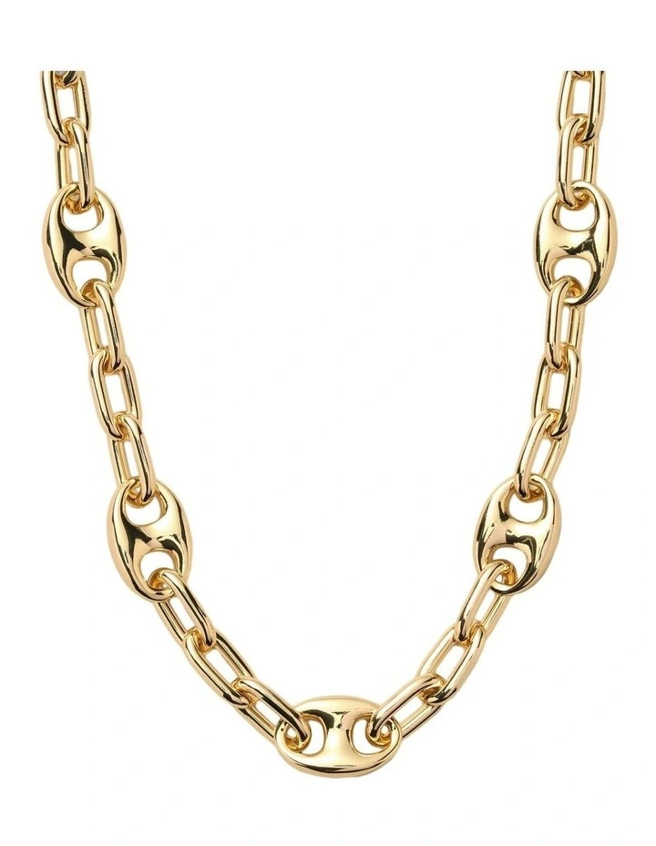 Marina Chain Necklace Neck in Gold image 1